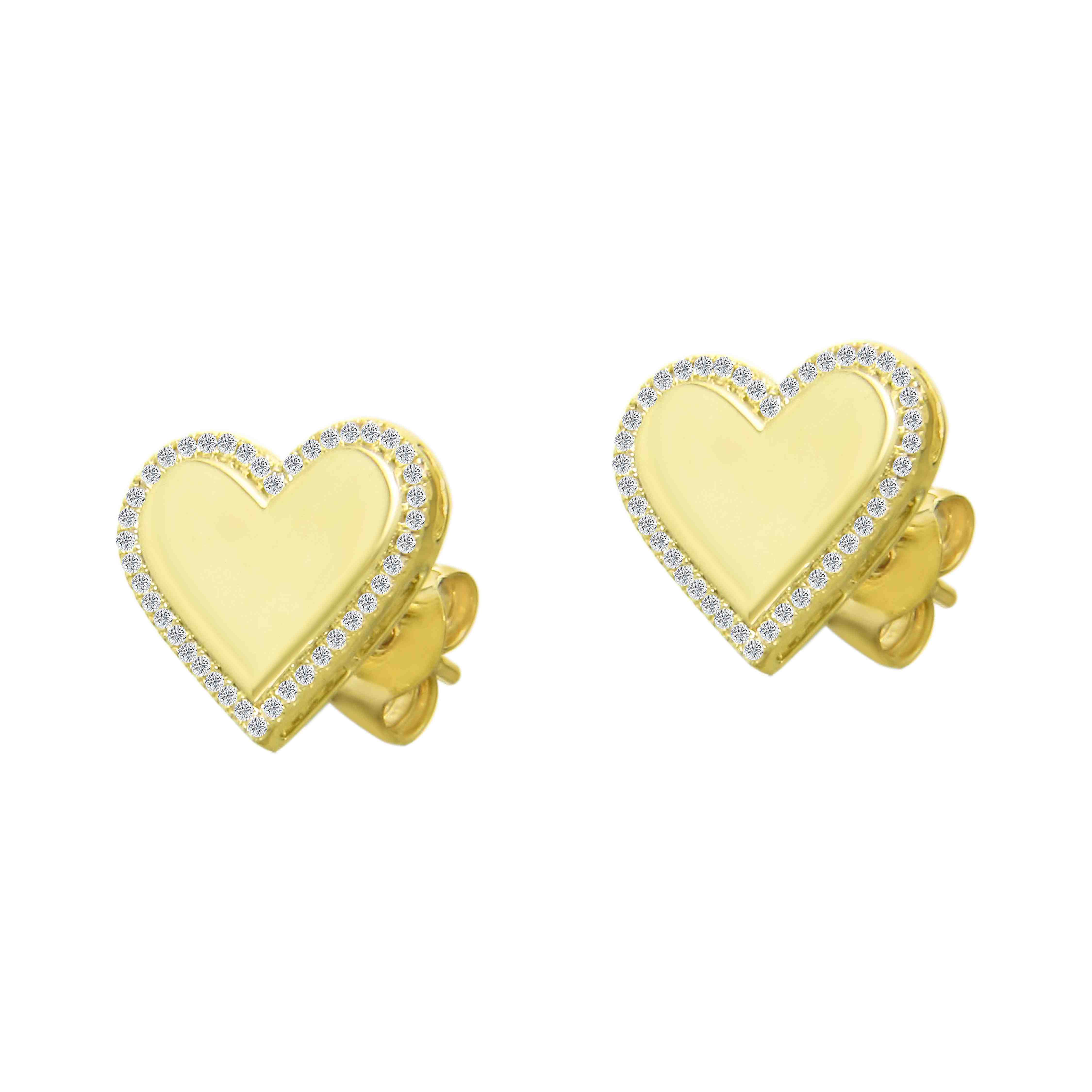 Heart Stud Earring ER23084A